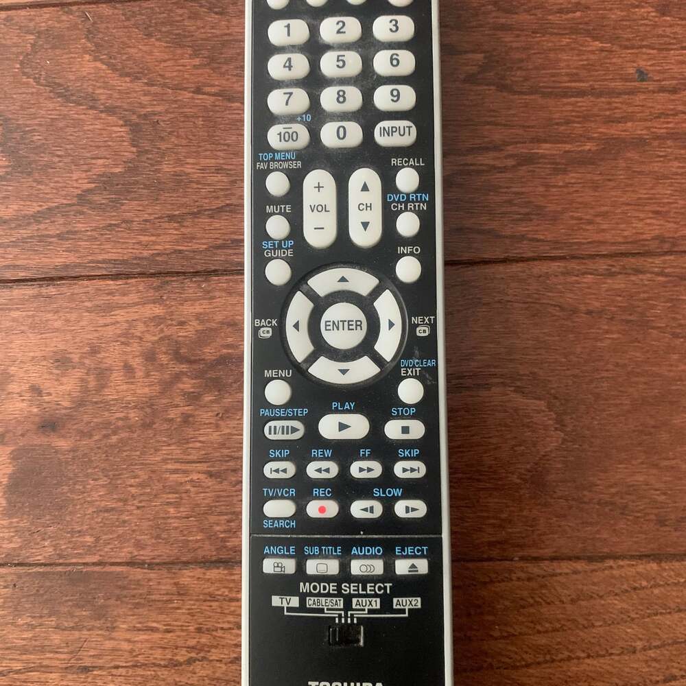 Toshiba TV-VCR‎ Remote Control CT-90275 Black OEM Genuine Original